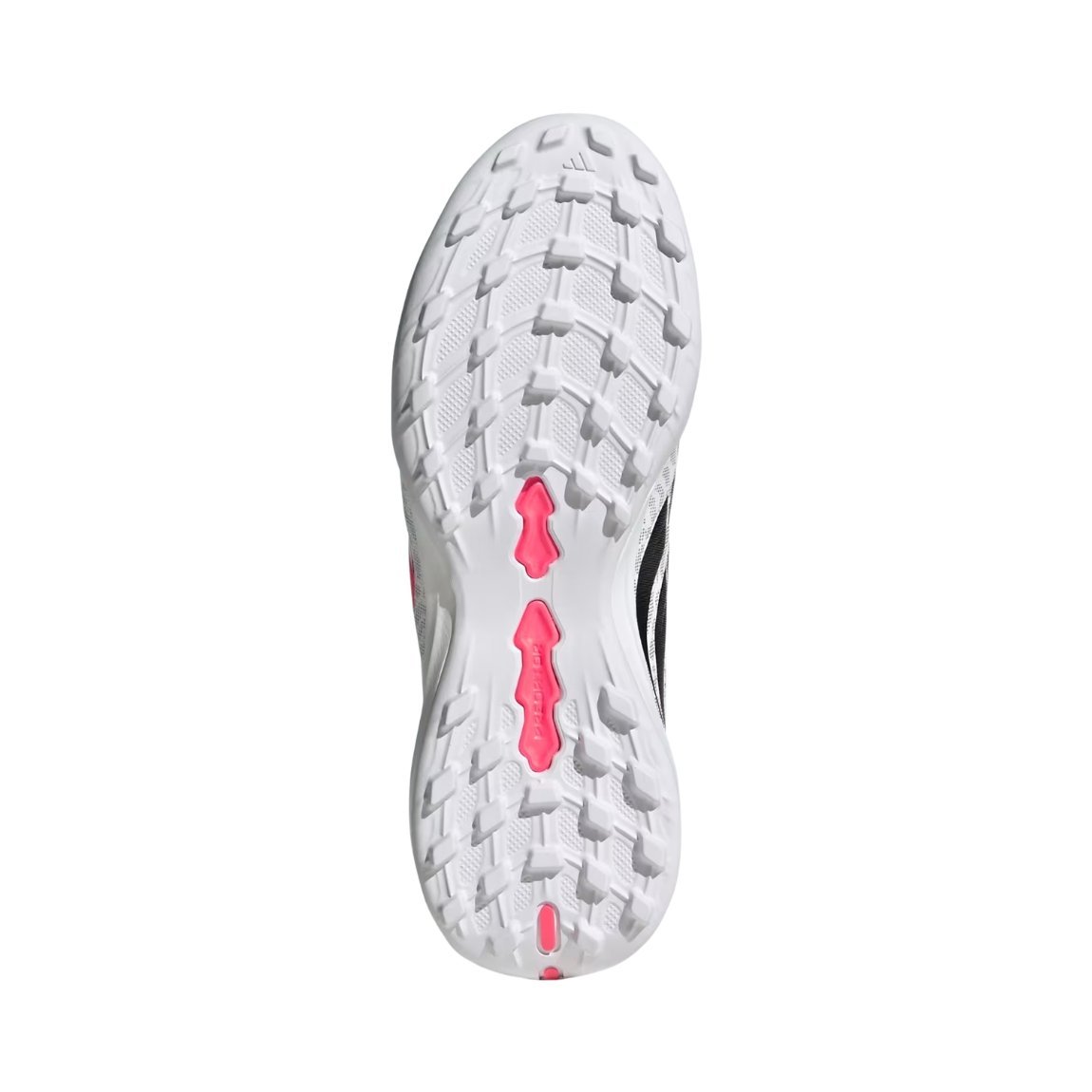 Chuteira Adidas Predator League Society Infantil Branco/Rosa 6