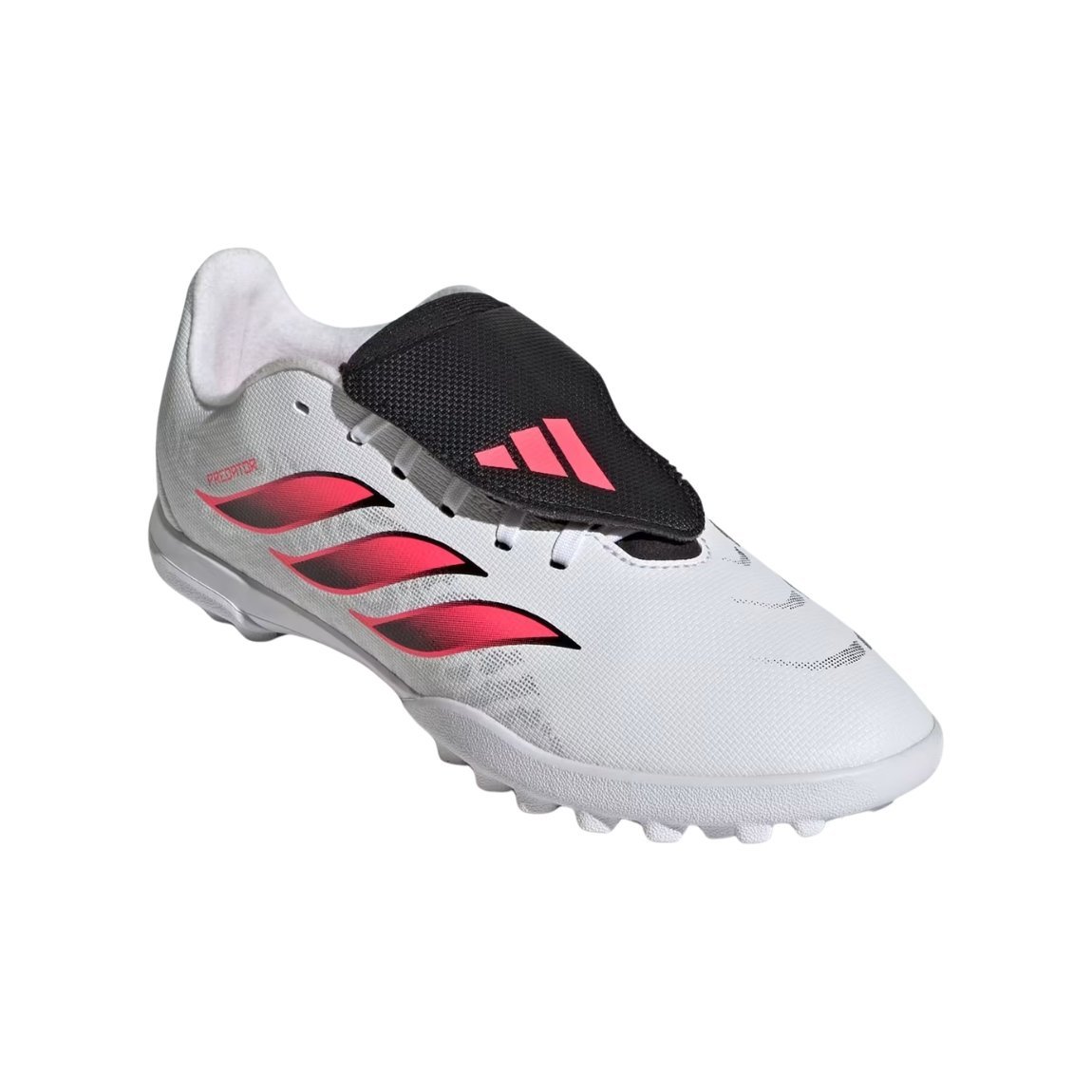Chuteira Adidas Predator Club Society Infantil Branco/Rosa 2