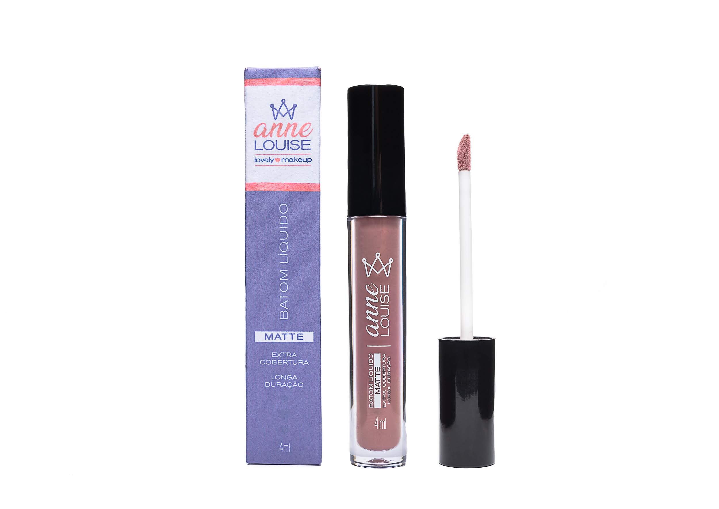Batom Vegano Líquido Matte 02 mais Anne Louise Nude Lilás 6