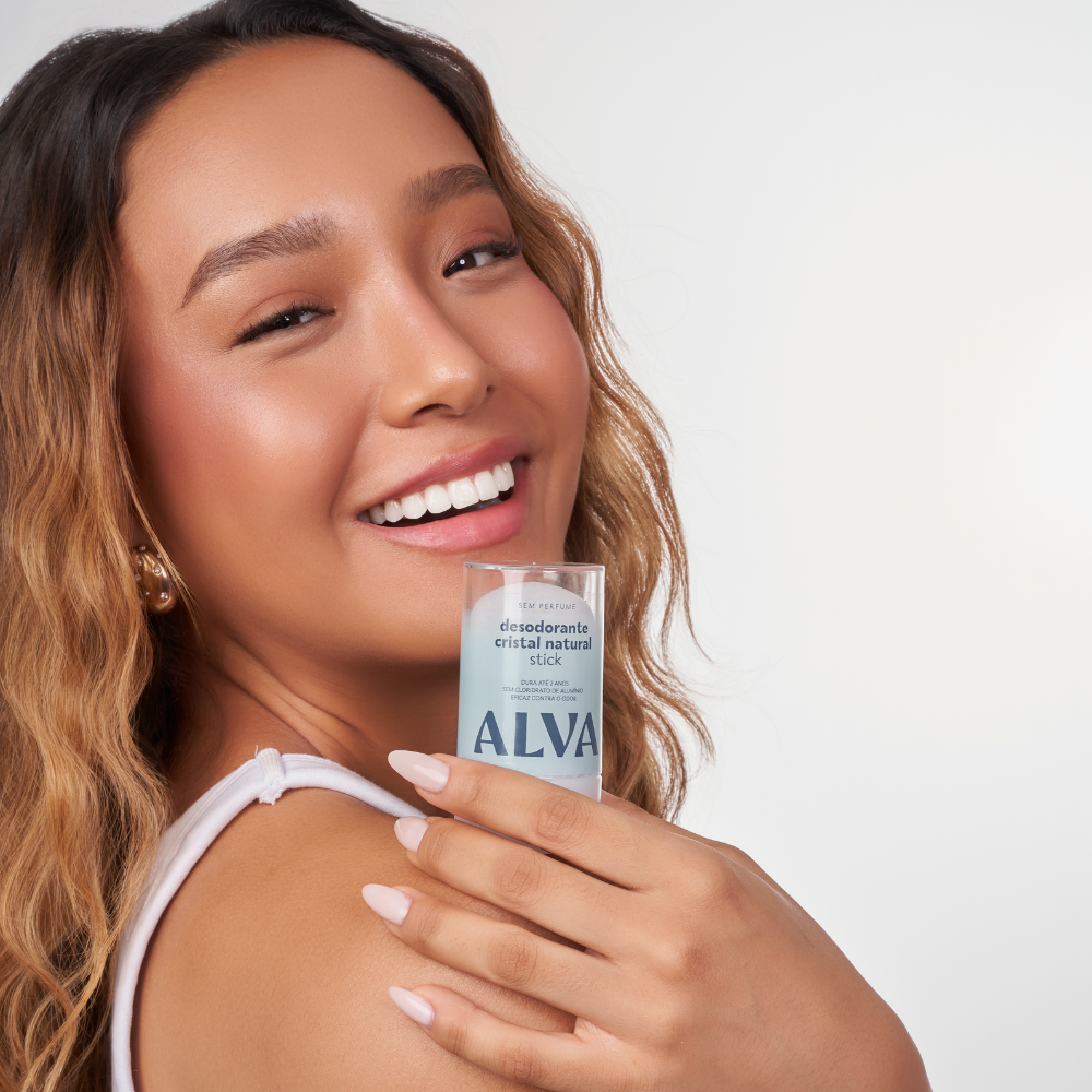 Desodorante Cristal Stick Vegano Alva 120g