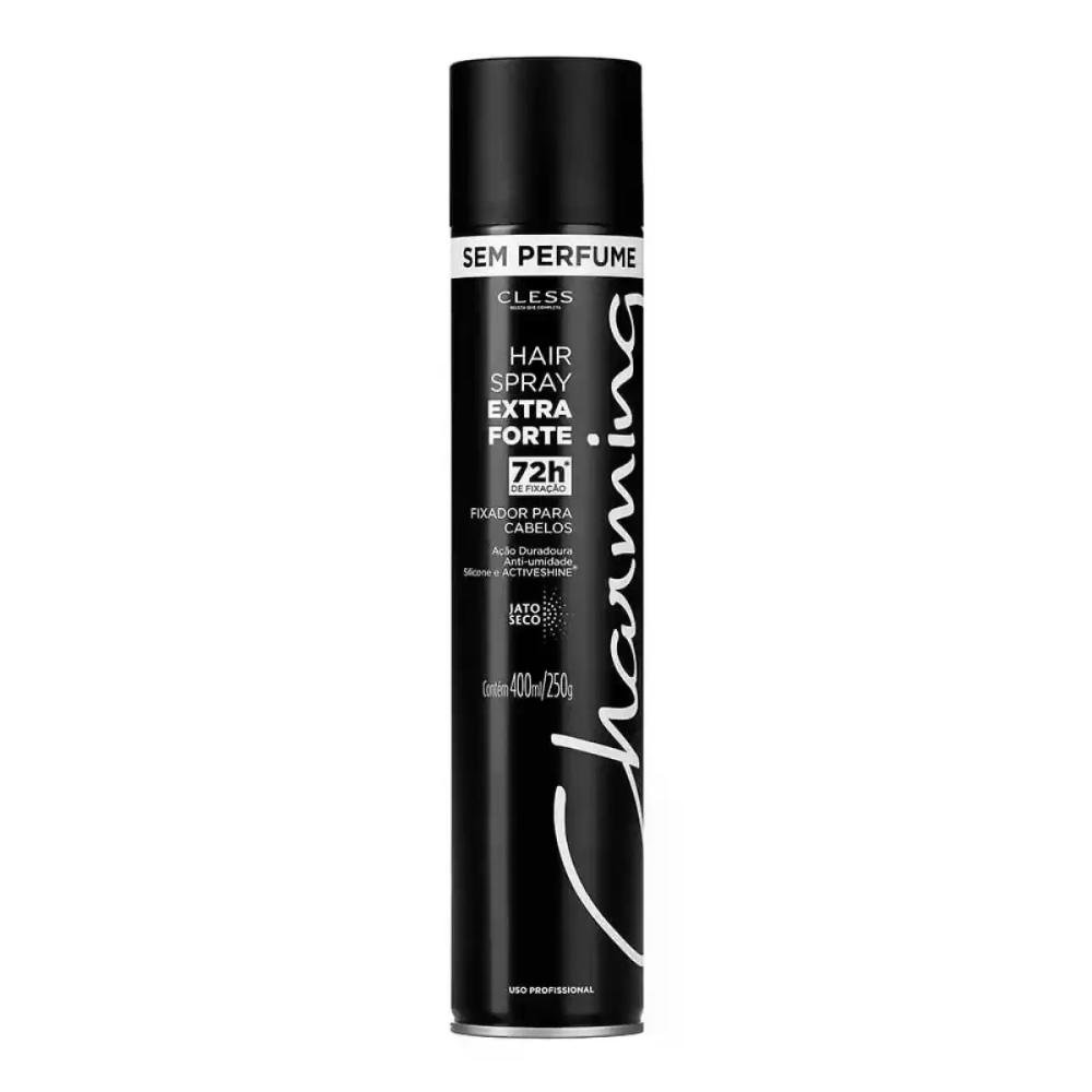 Spray para Cabelo S/Perfume Fixação Extraforte Black 400Ml 400ml 1