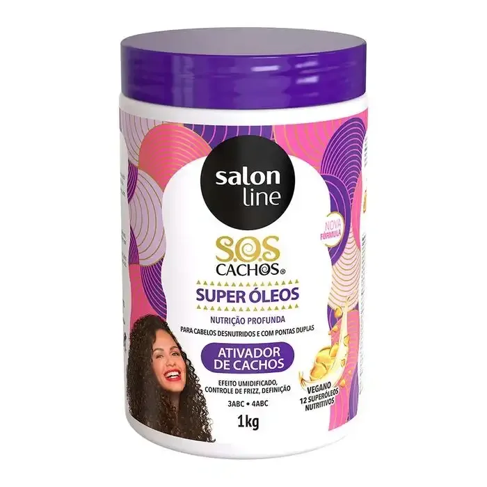 Ativador de Cachos Sos Cachos Super Óleos Salon Line 1Kg 1kg 1
