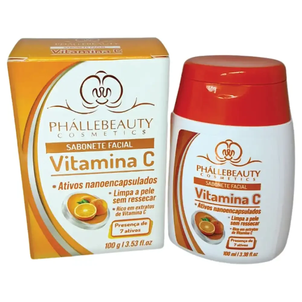 Sabonete Facial Vitamina C Phallebeauty 100ML 100ml 1