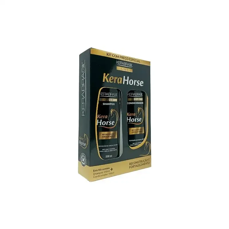 Shampoo+Condicionador Kera Horse Kerabrasil 420ML ÚNICO 1