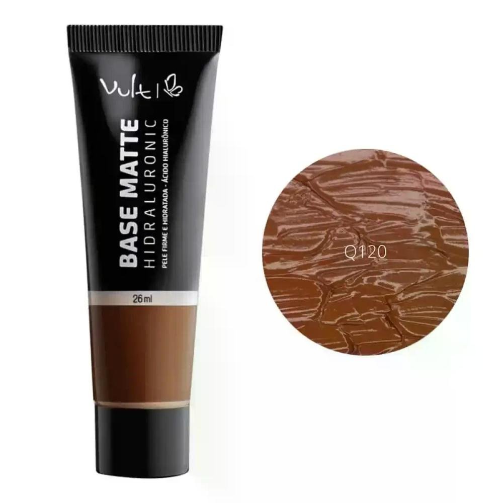 Base Líquida Matte Hidraluronic Vult 26ML Ref-Q120 Cor Q120 1