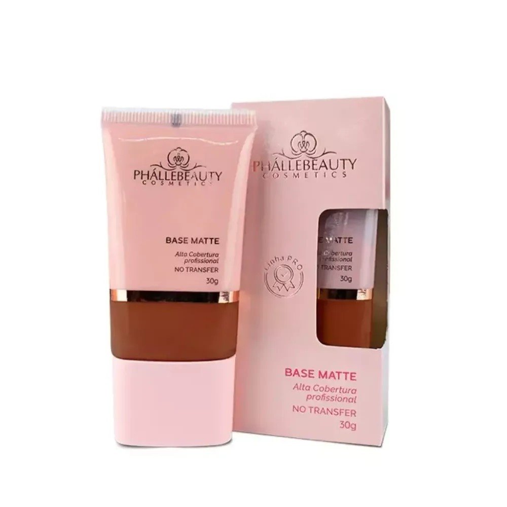 Base Matte Alta Cobertura 8 Phallebeauty 30G Cor 8 1