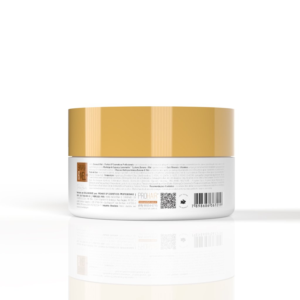 Mascara de Tratamento de Nutricao Intensa Banana e Mel 300g ProHair 300g 4