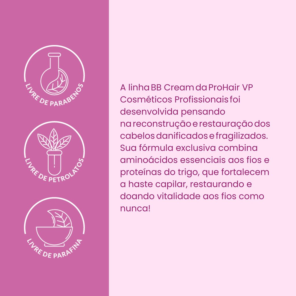 Serum Capilar Reconstrucao Profunda BB Cream 45ml Prohair 45ml 5