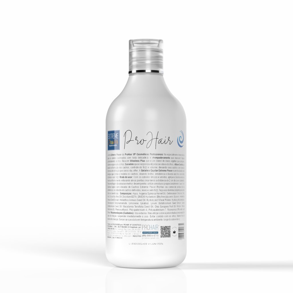 Shampoo Tratamento Para Cabelos Cacheados Extreme Power 500ml 500ml 2