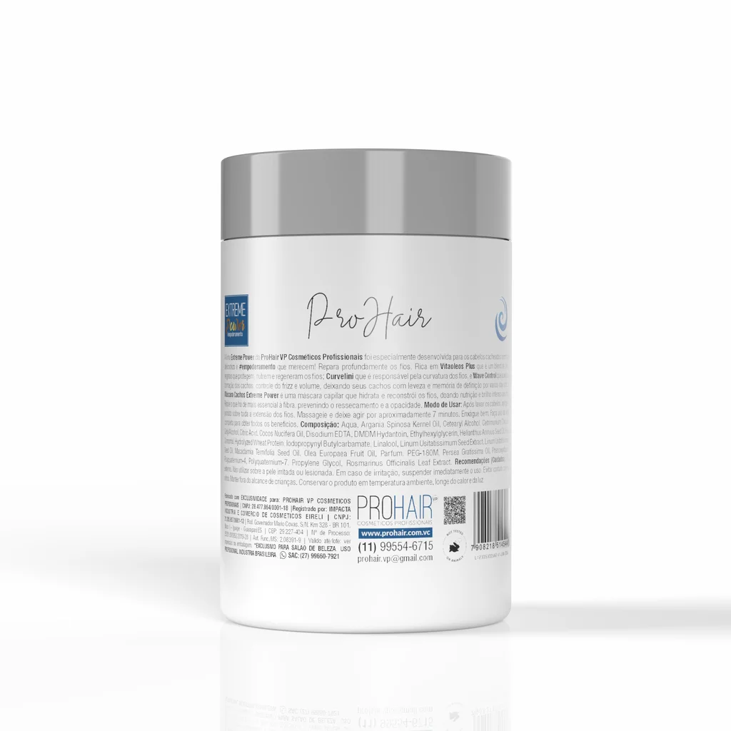  Mascara De Tratamento Para Cabelos Cacheados Extreme Power 1kg 1kg 2