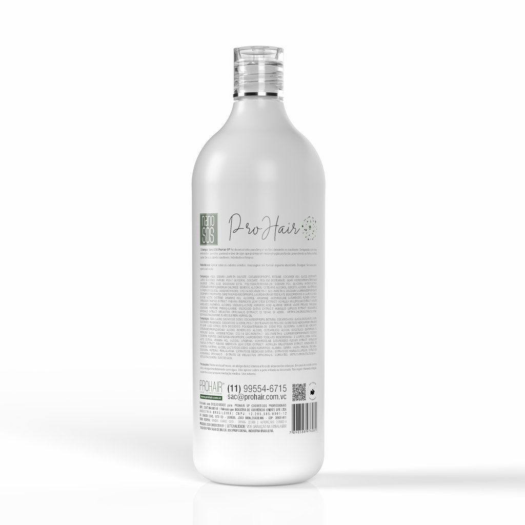 Shampoo Reconstrucao Neutralizadora Nano S.O.S 1L - Prohair 1L 2