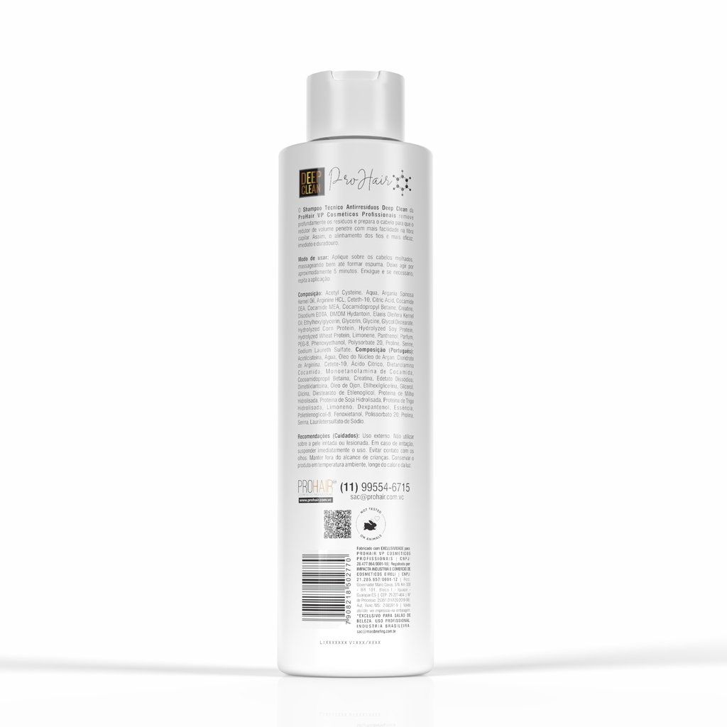 Shampoo Tecnico Antirresiduos Deep Clean 1L 1L 2
