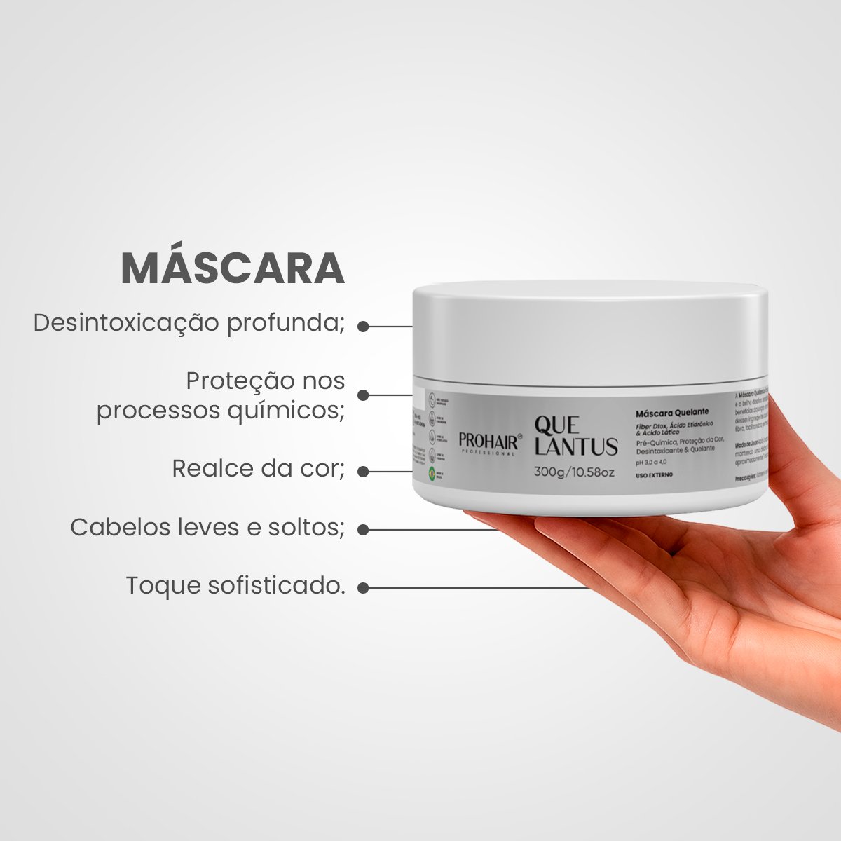 Mascara Quelantus 300g Prohair 300g 3