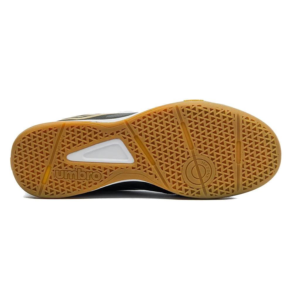 Chuteira Futsal Umbro Pro 5 Bump Club Preto/Dourado 4