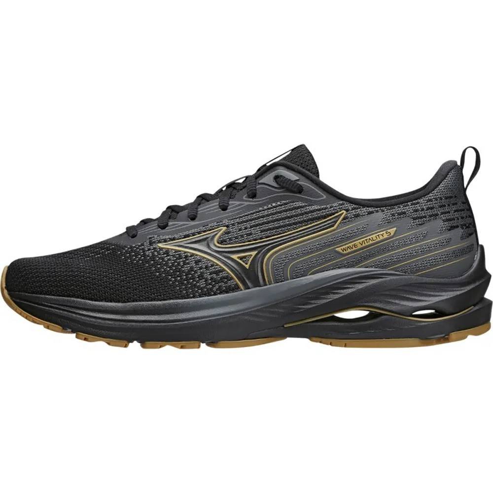 Tênis Mizuno Wave Vitality 5 Preto/Dourado 2