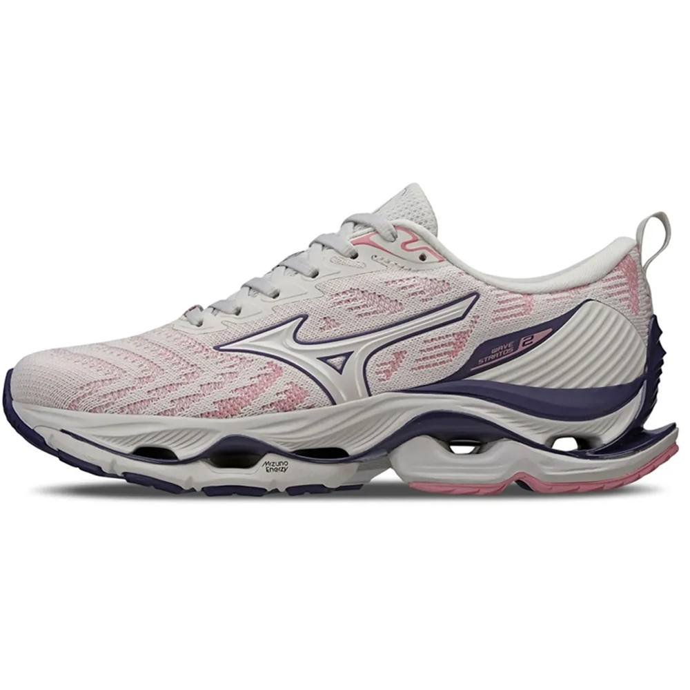 Tênis Mizuno Wave Stratos 2 Feminino Branco Navajo 2