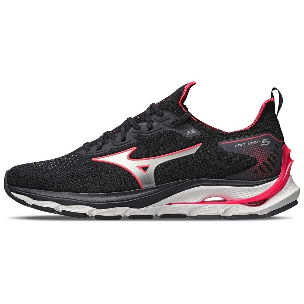 Tênis Mizuno Wave Mirai 5 Feminino Preto/Branco 2