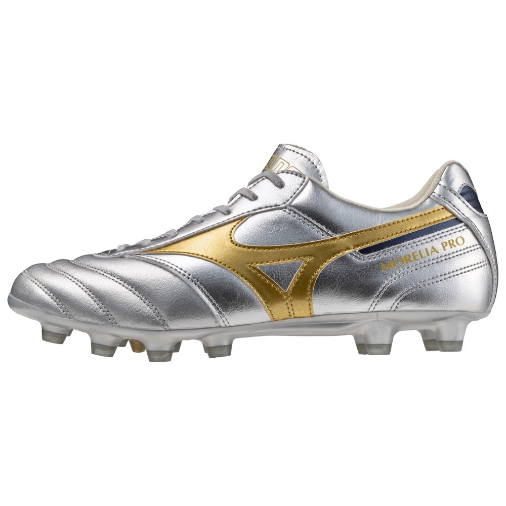 Chuteira Campo Mizuno Morelia II Pro Cinza Claro 2
