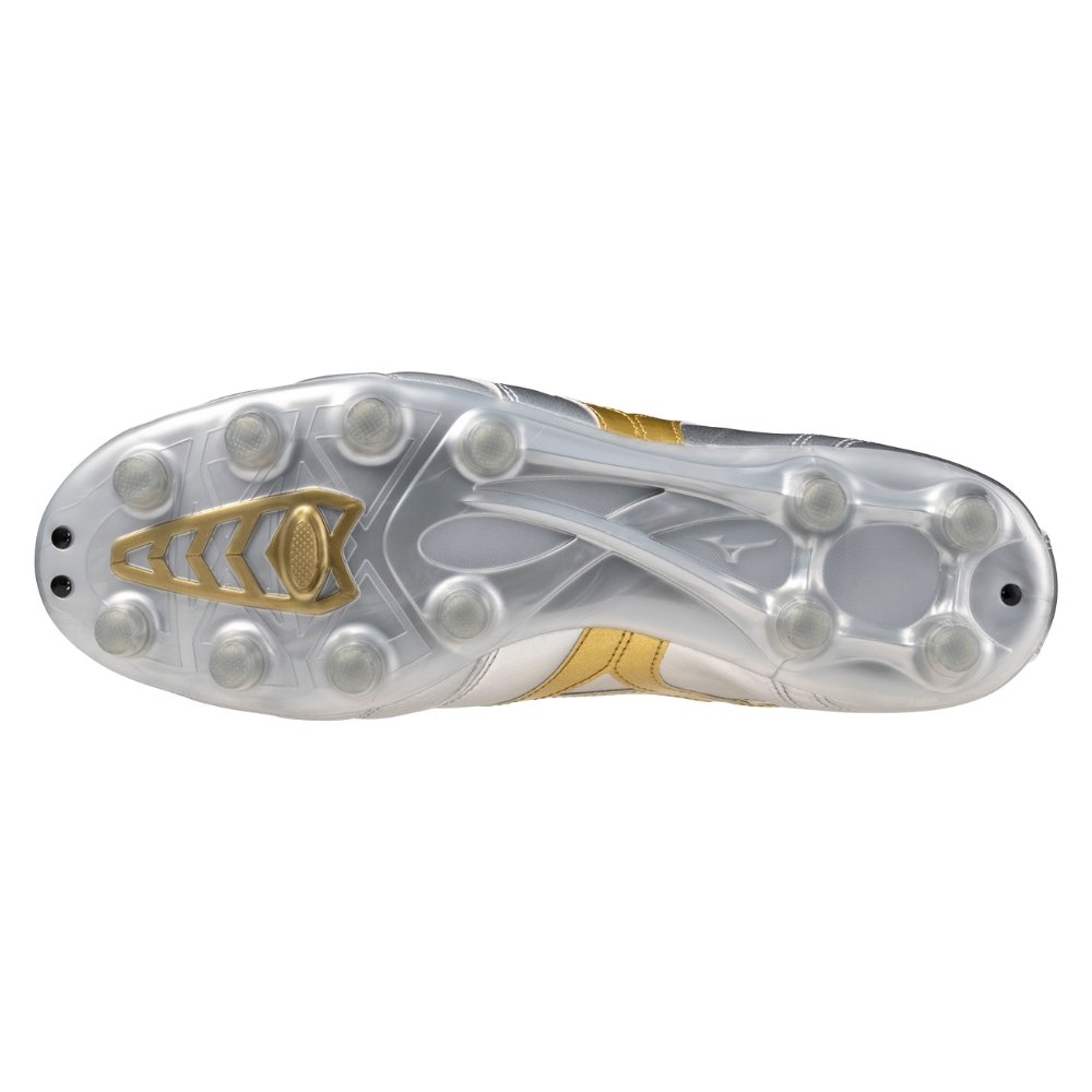 Chuteira Campo Mizuno Morelia II Pro Cinza Claro 4