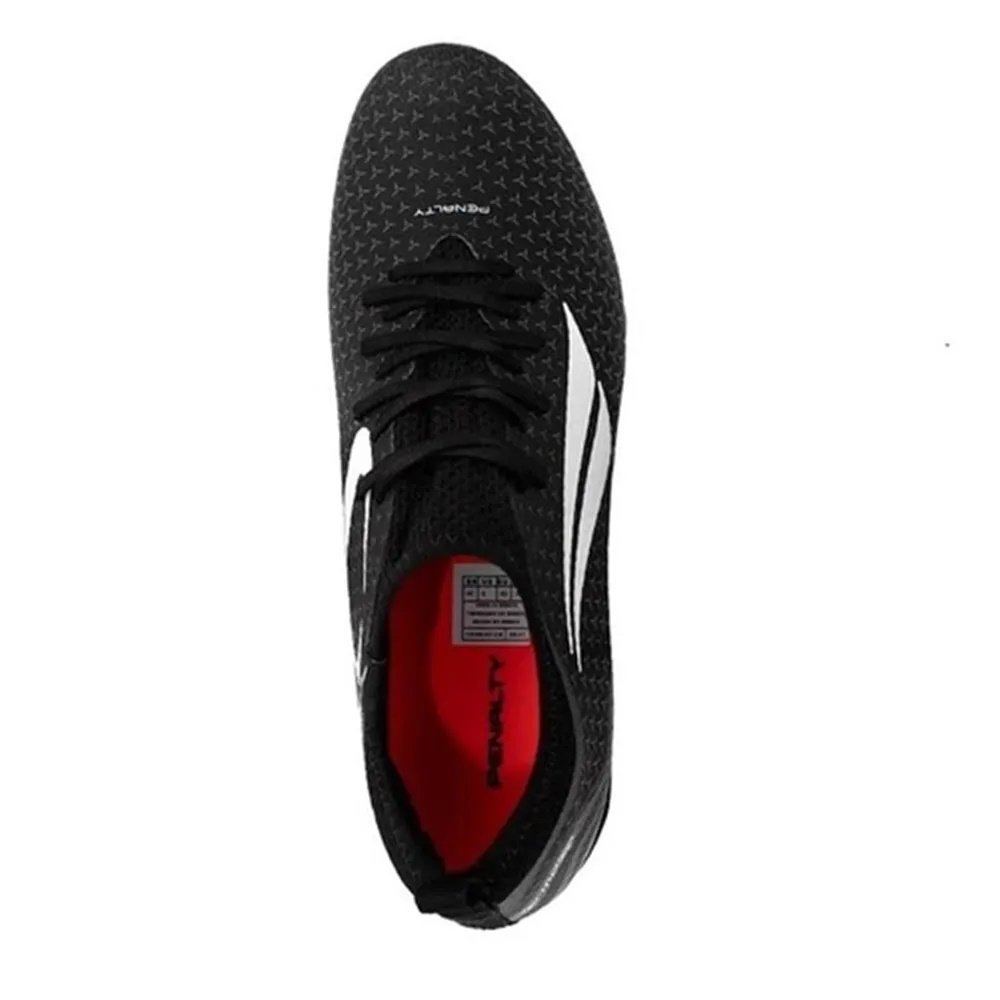 Chuteira Campo Penalty Locker Ecoknit XXI Preto/Vermelho 3