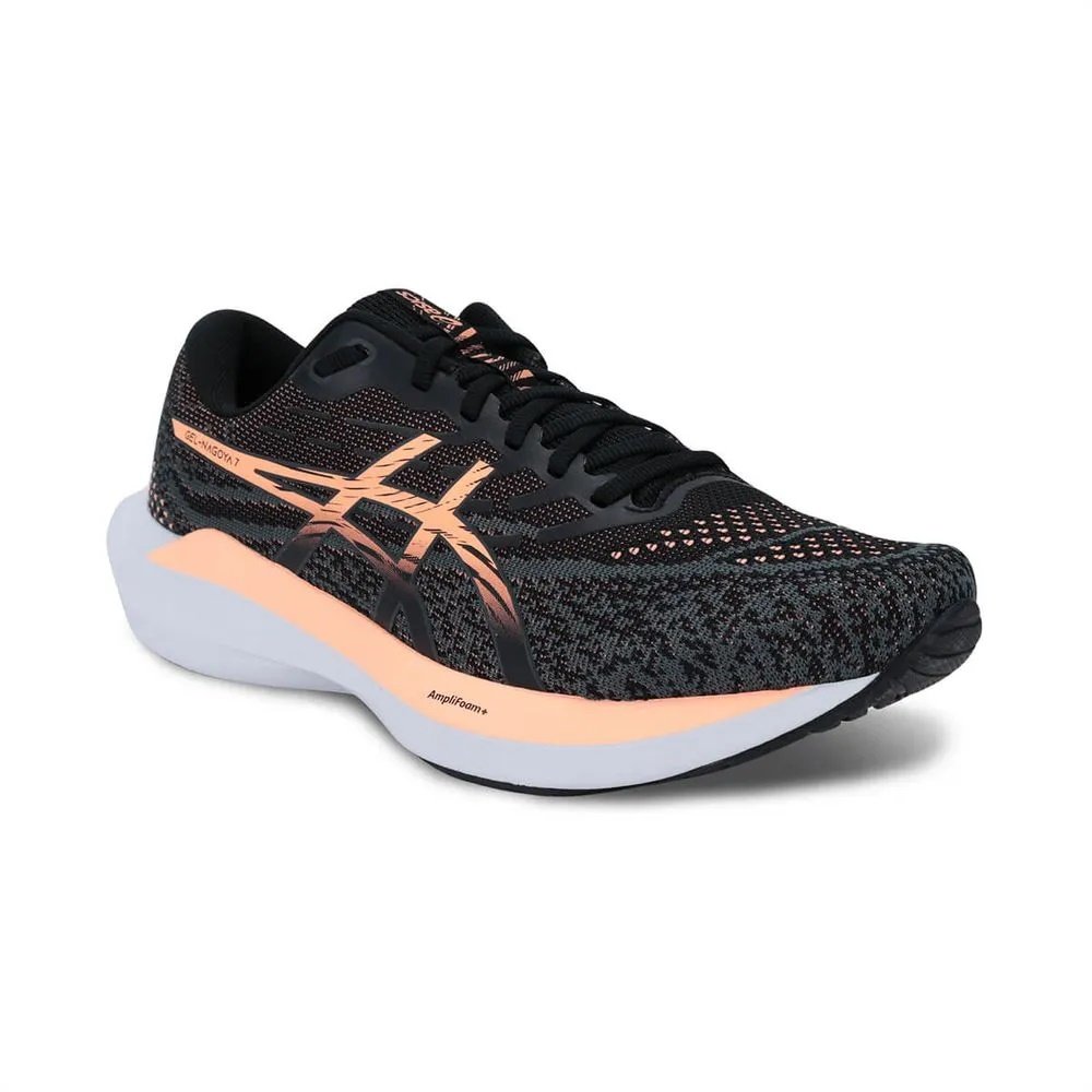 Tênis ASICS GEL-Nagoya 7 Masculino Preto/Laranja 3
