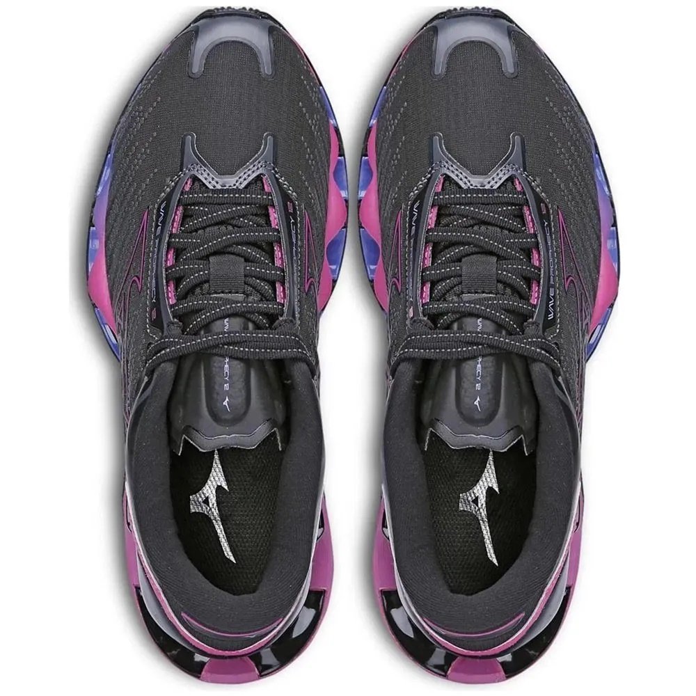 Tênis Mizuno Wave Prophecy 12 Feminino Preto/Rosa 3