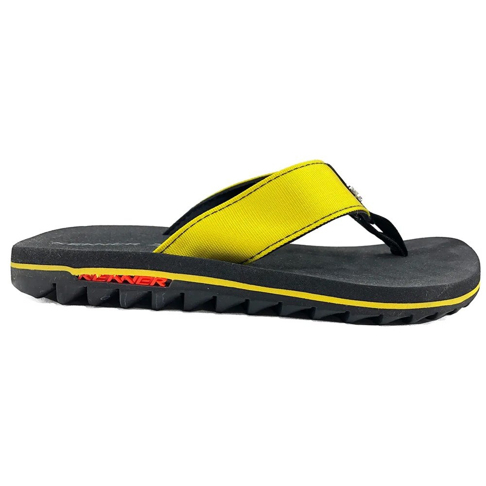 Chinelo Kenner Kivah Line Colors Preto/Amarelo 3