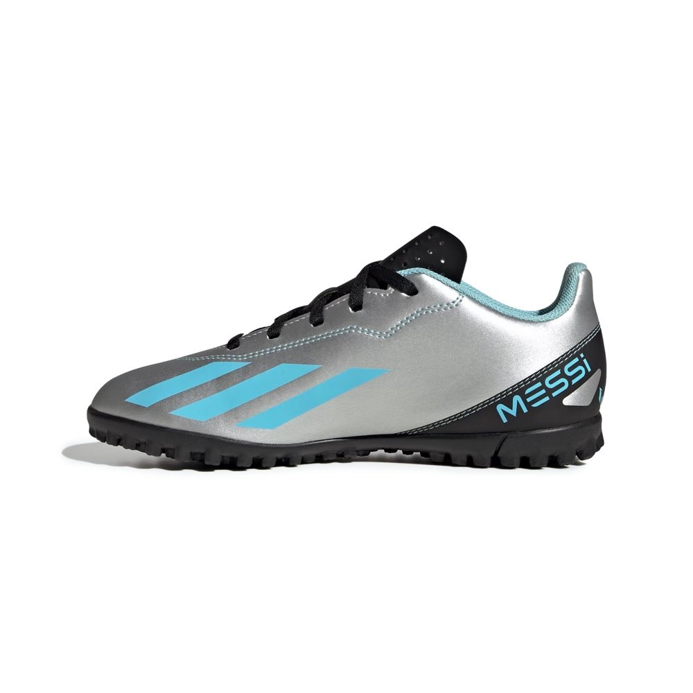 Chuteira Society Adidas X Crazyfast Messi.4 Prata 2