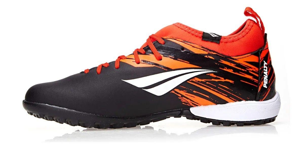 Chuteira Spciety Penalty RX Locker Y-4 Preto/Laranja 2
