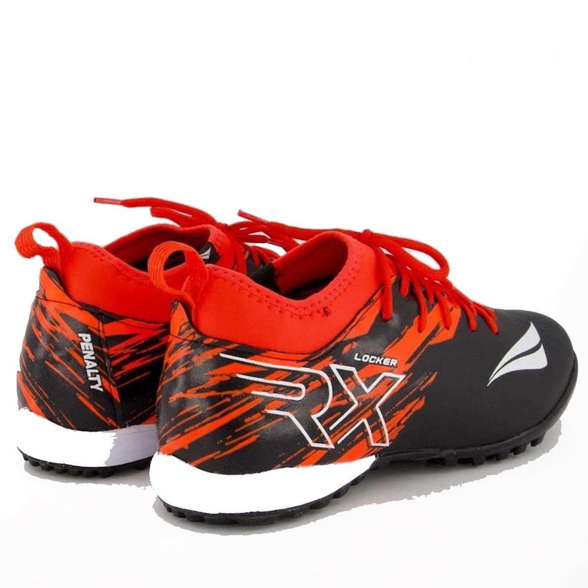 Chuteira Spciety Penalty RX Locker Y-4 Preto/Laranja 3