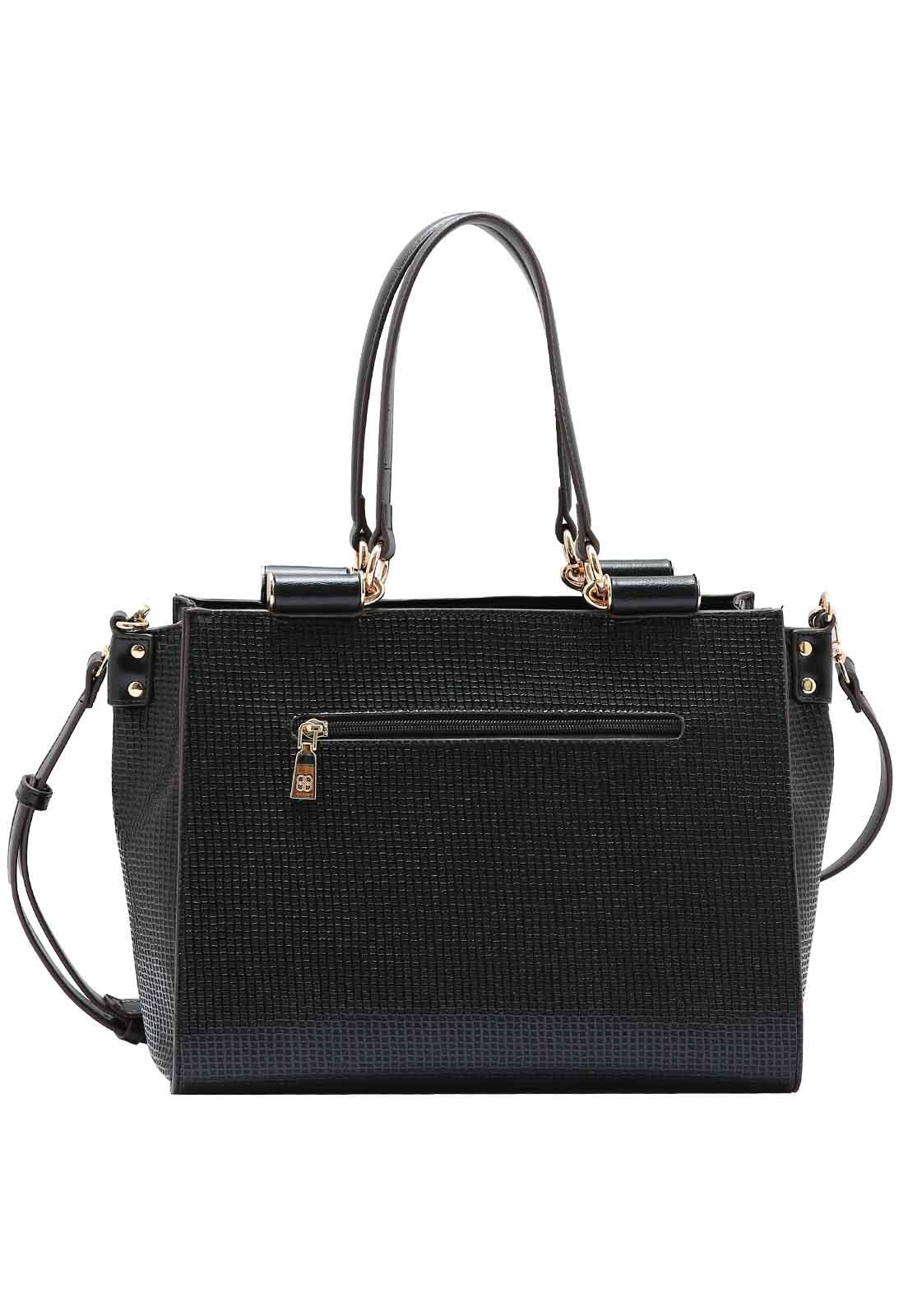 Bolsa Feminina Chenson Original Perolado Chic Mão 3485061 Preto 3