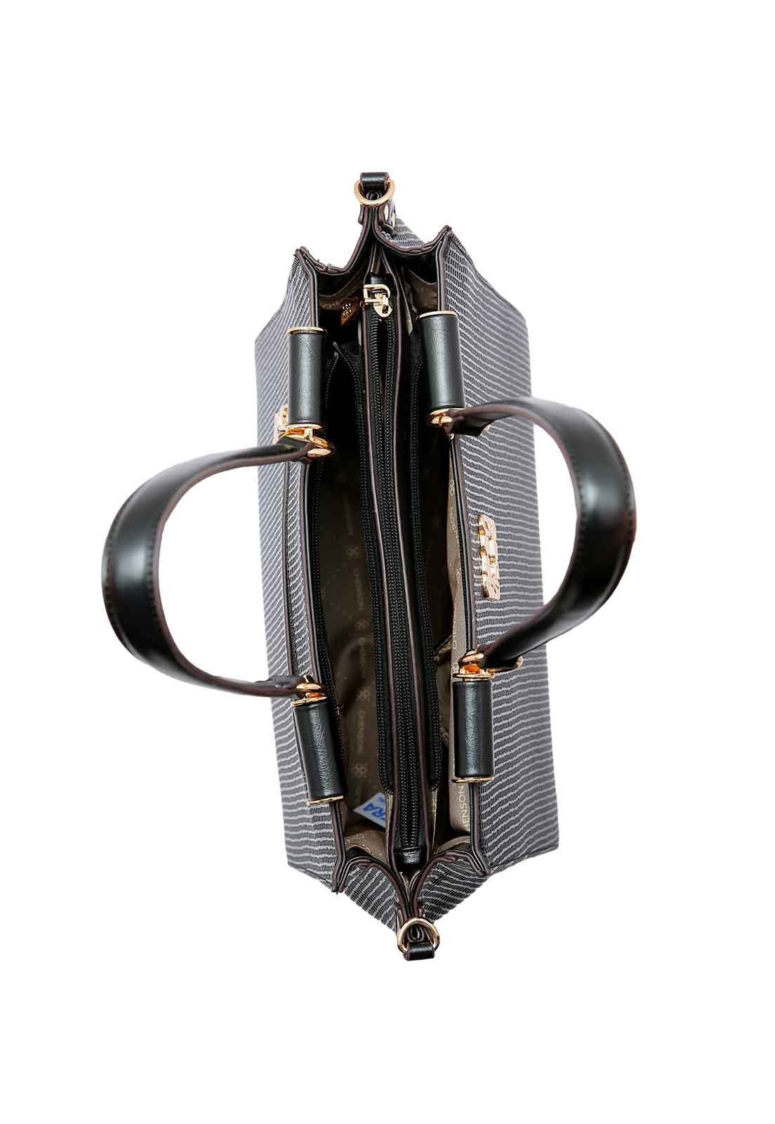 Bolsa Feminina Chenson Original Perolado Chic Mão 3485061 Preto 4