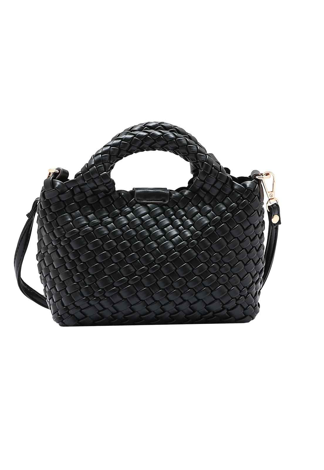 Kit Bolsa Feminina + Necessaire Chenson Original Tressê Elegance Mão 3485005 Preto 3