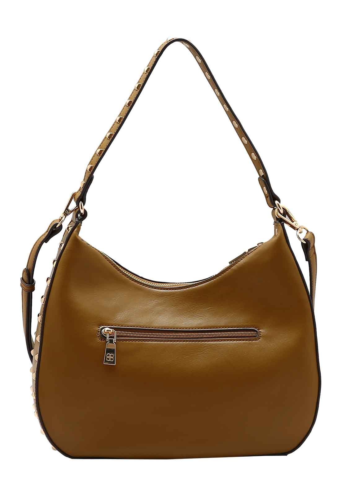 Bolsa Feminina Chenson Original Mini Rebites Ombro 3485014 Café 3