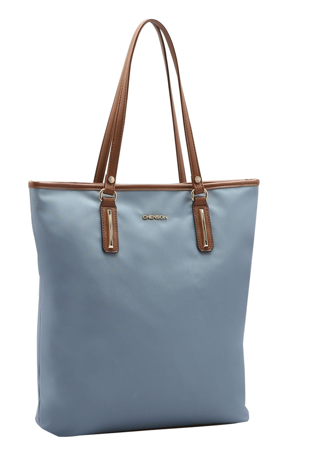 Bolsa Feminina Microfibra Ombro 3484124 Cinza 1