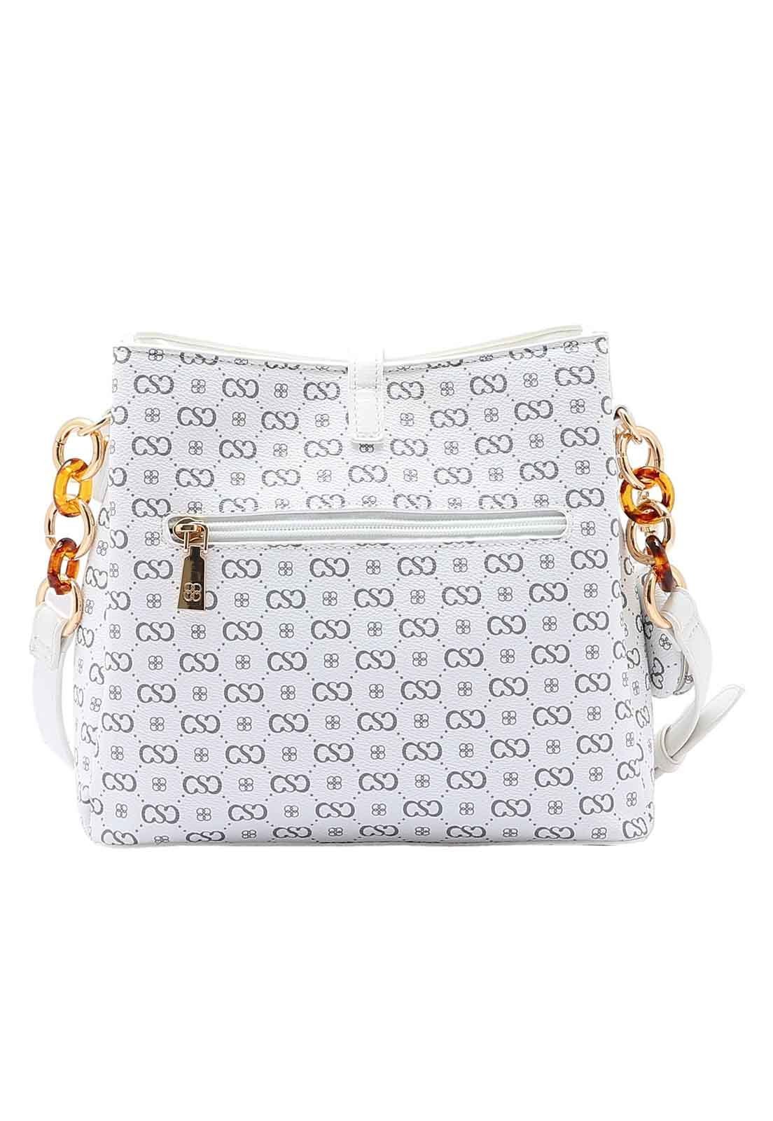 Bolsa Feminina Chenson Original Elegance Luxo Transversal Branco 2