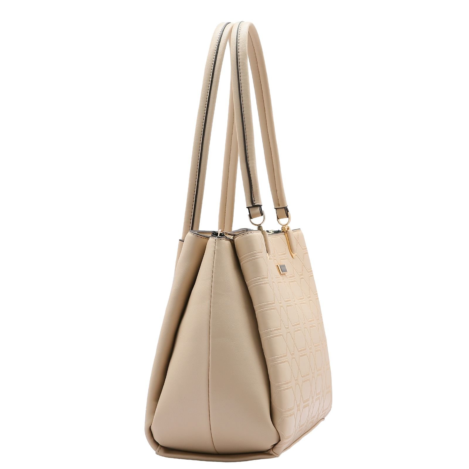 Bolsa Feminina Chenson Geometrico 3484620 Bege 3