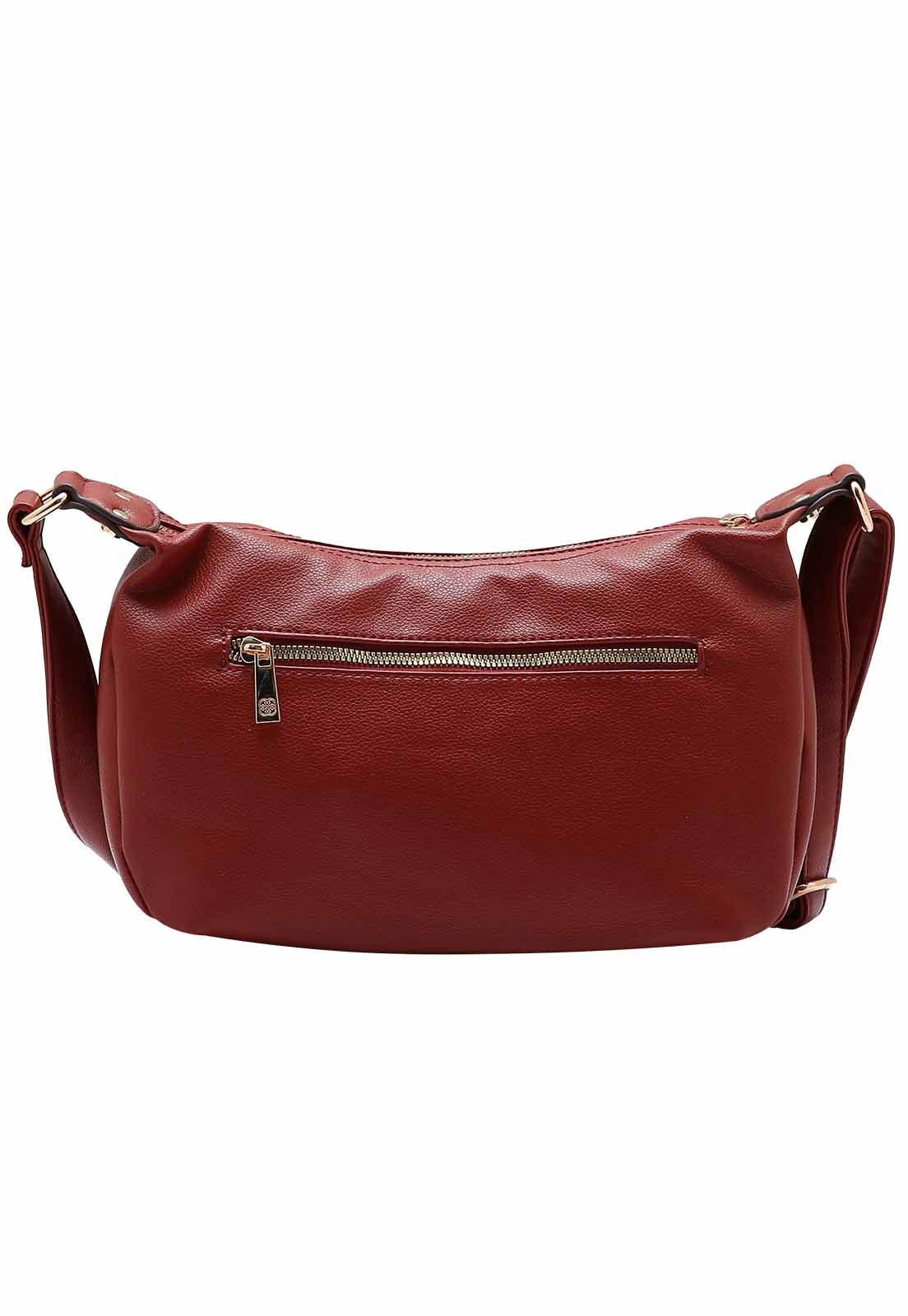Bolsa Feminina Chenson Original Transversal 3484919 Vinho 3