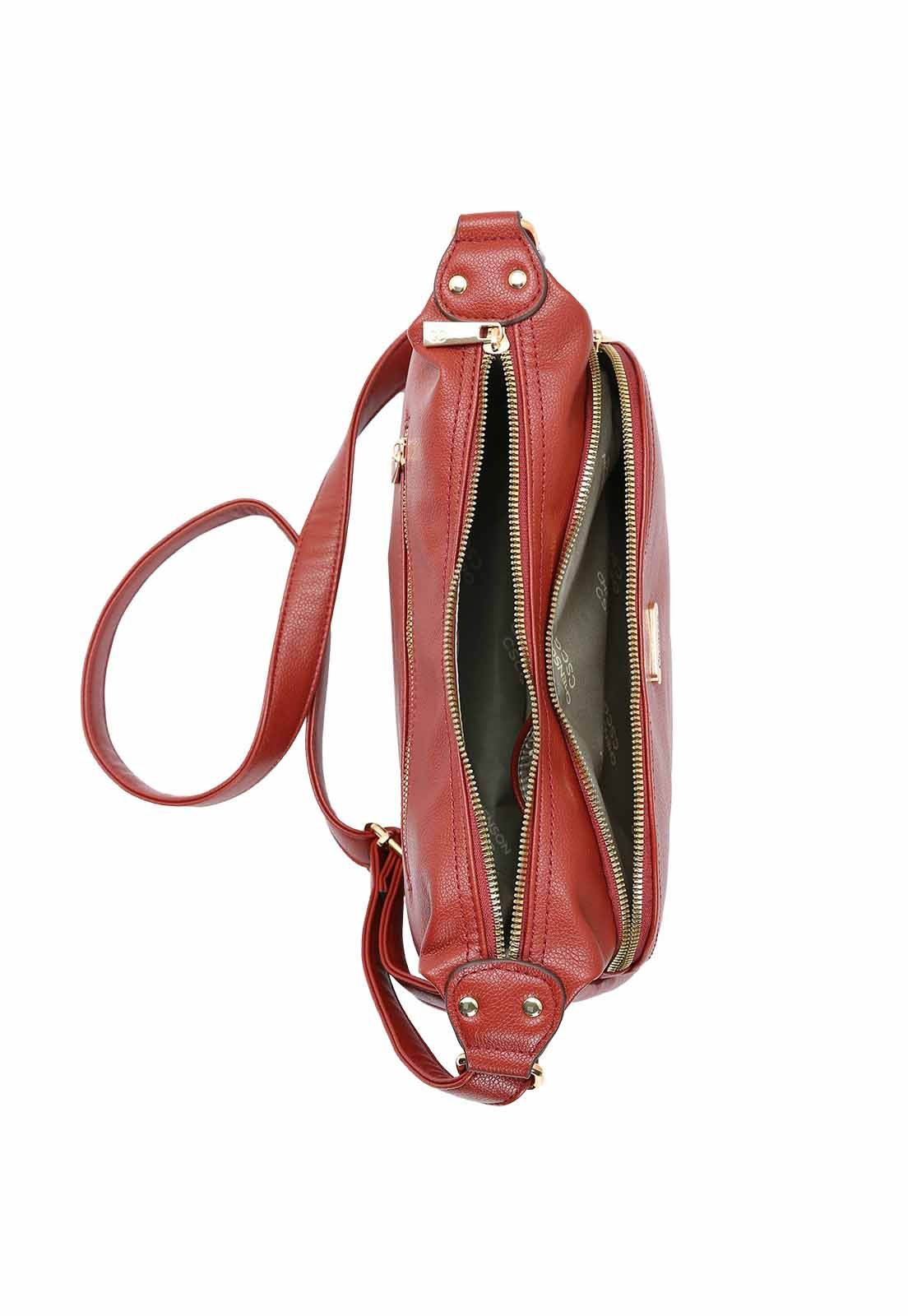 Bolsa Feminina Chenson Original Transversal 3484919 Vinho 4