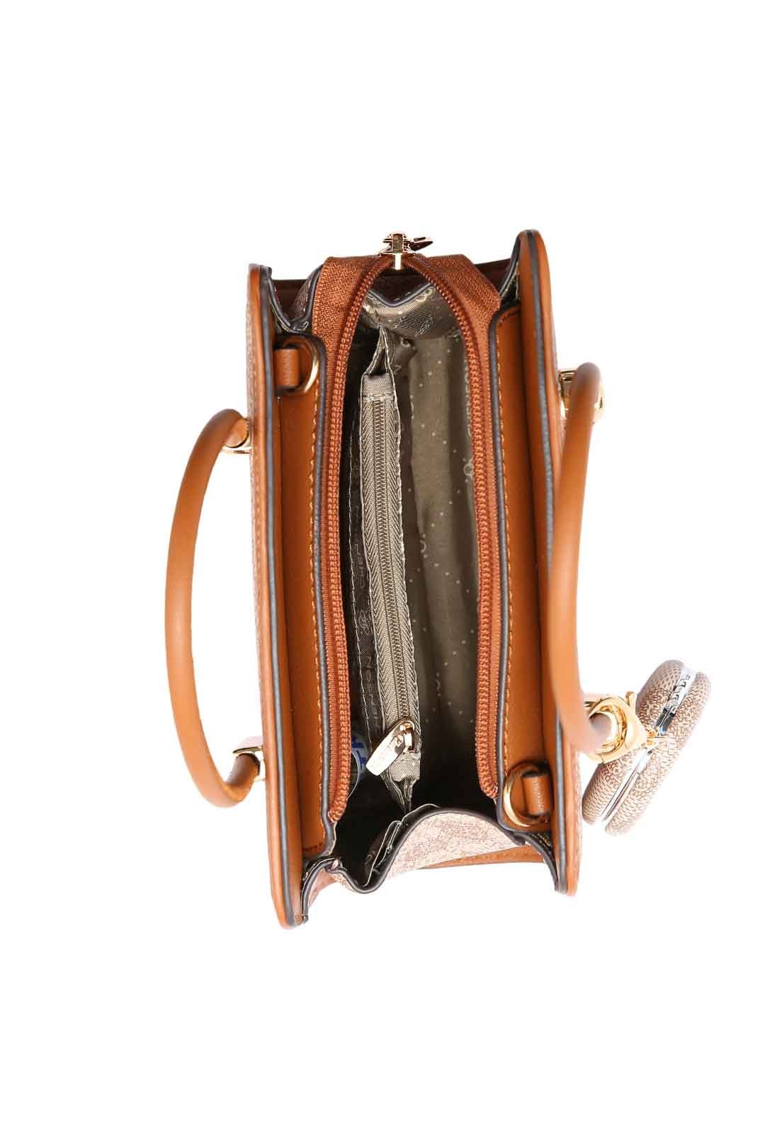 Bolsa Feminina Chenson Original New Cristal Mão 3485031 Marrom 4