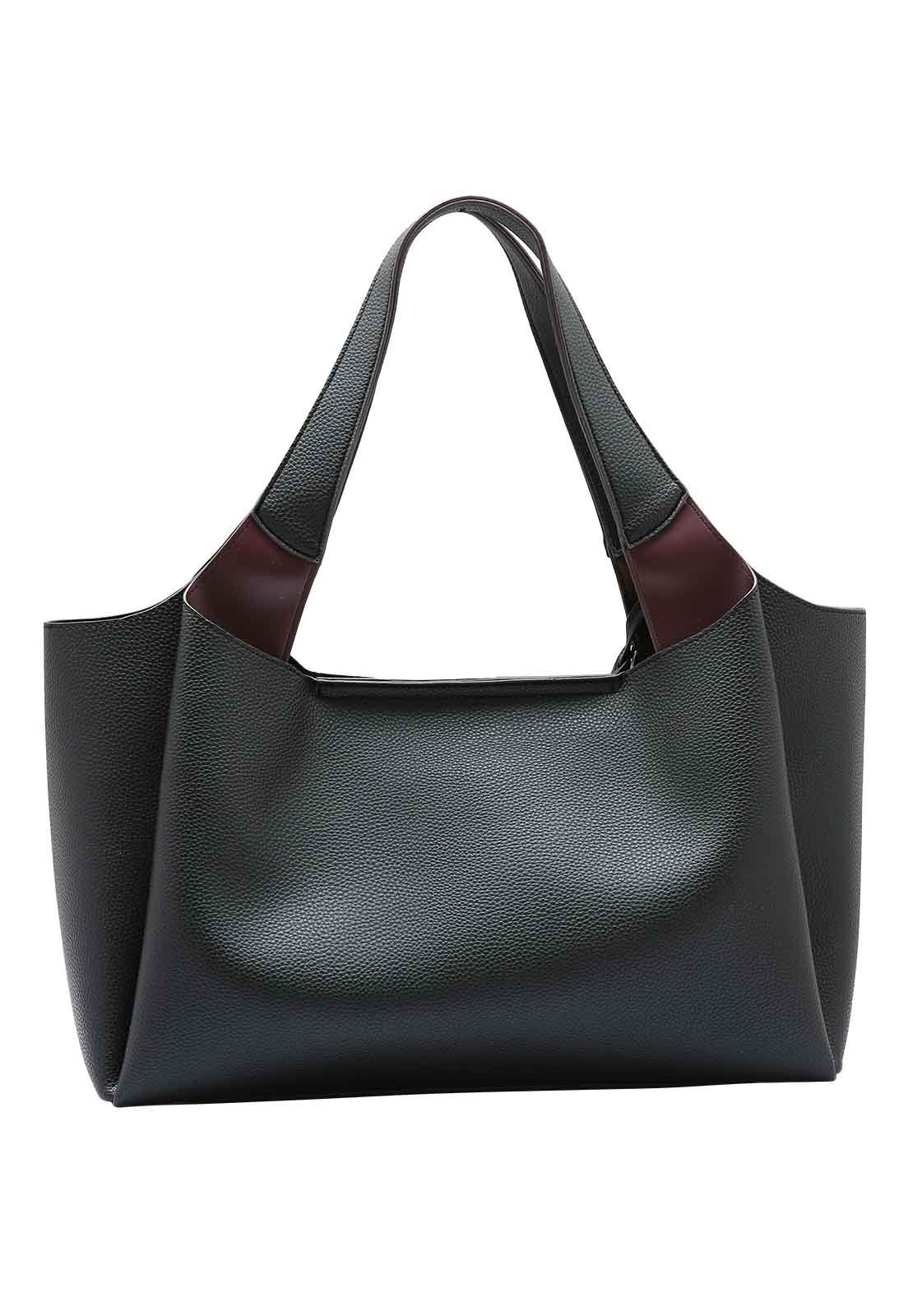 Kit Bolsa Feminina + Necessaire Chenson Original Casual Chic Mão 3485006 Preto 2