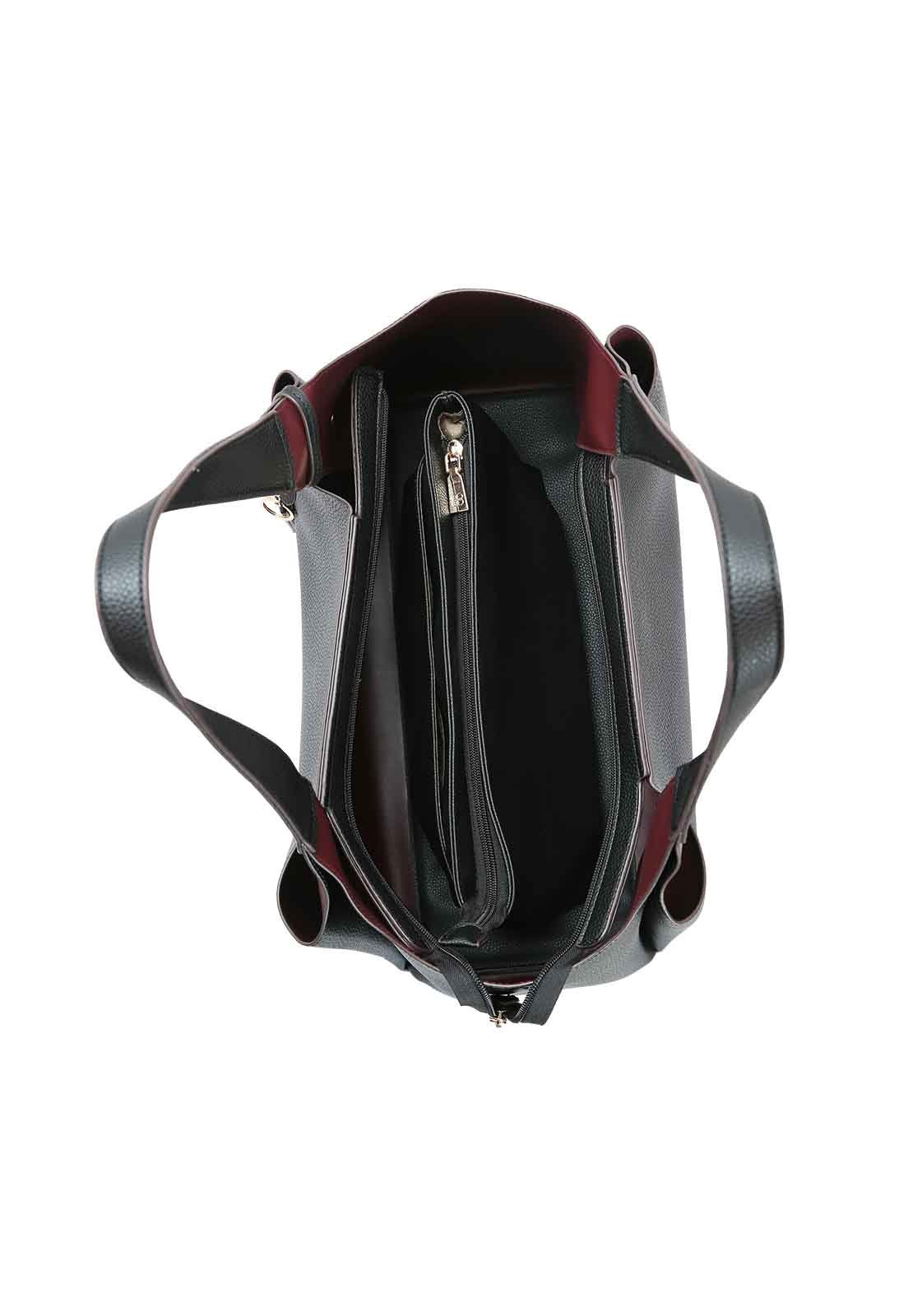 Kit Bolsa Feminina + Necessaire Chenson Original Casual Chic Mão 3485006 Preto 3