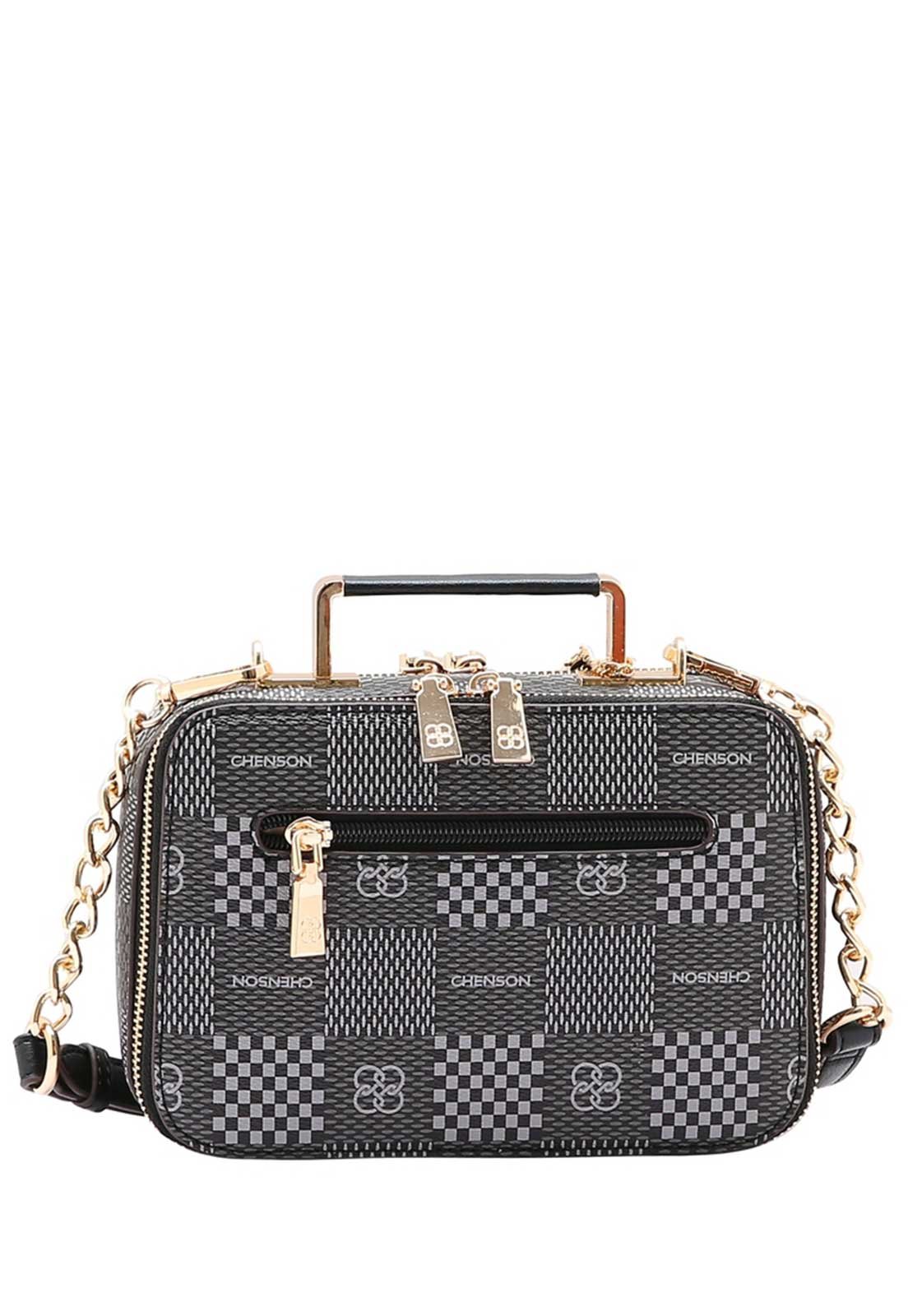 Bolsa Feminina Chenson Original Elemento Gráfico Transversal 3485100 Preto 3