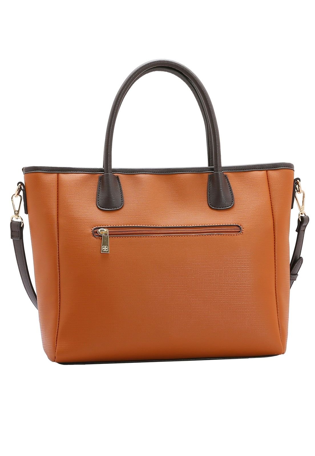 Bolsa Feminina Classico Chic Mão 3484454 Marrom 3