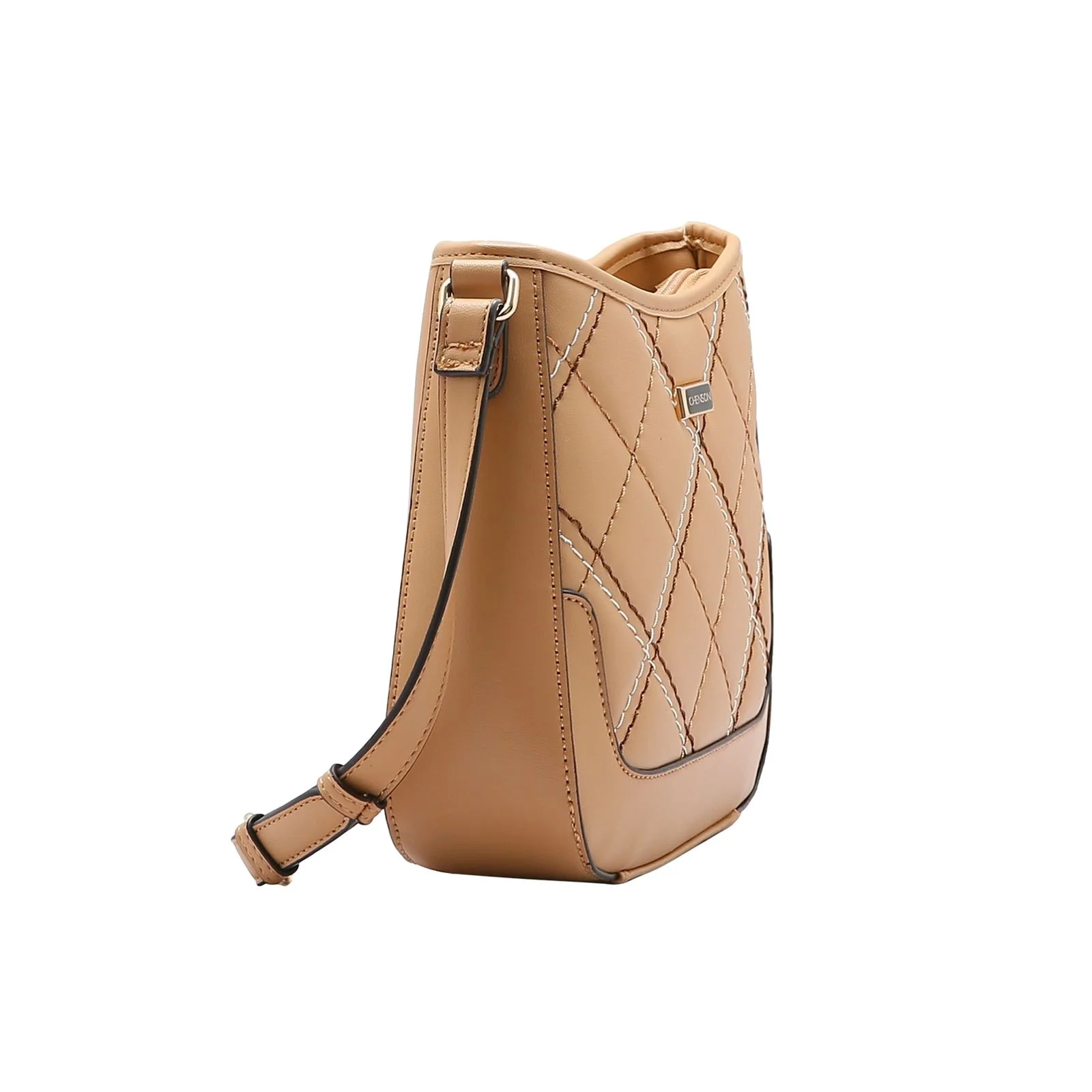 Bolsa Feminina Chenson Pesponto Delicado 3484678 Bege 2