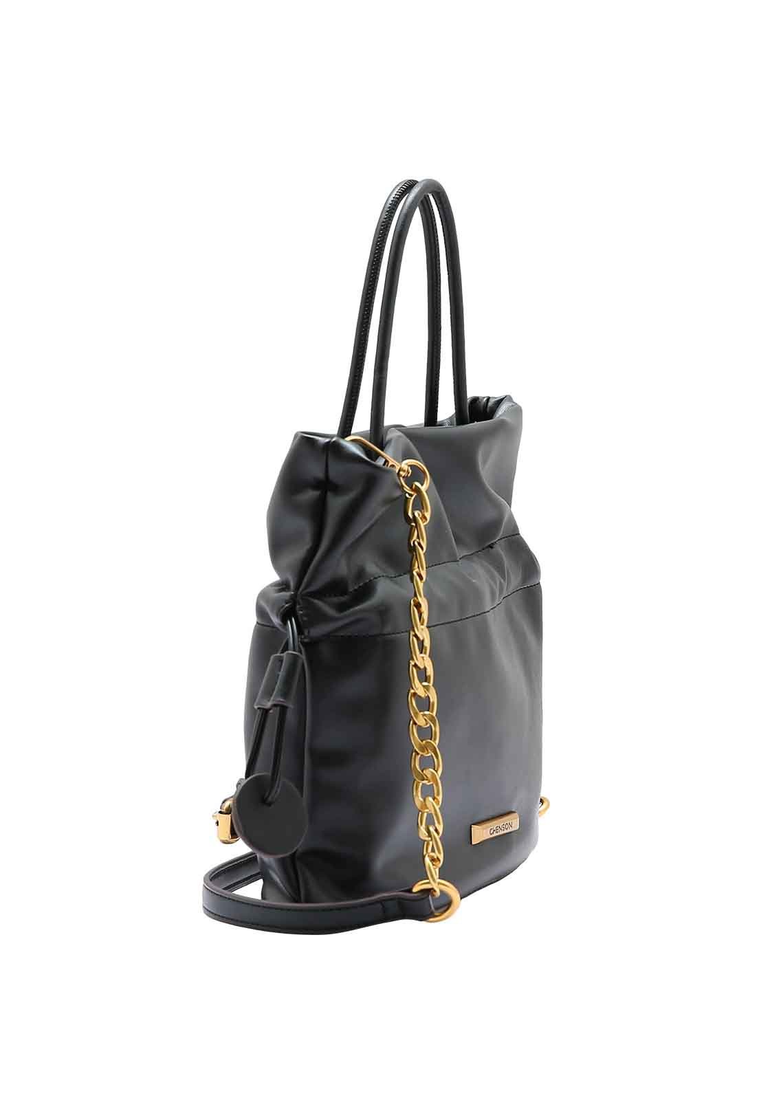 Bolsa Feminina Chenson Original Minimalista Luxo Mão 3485041 Preto 2