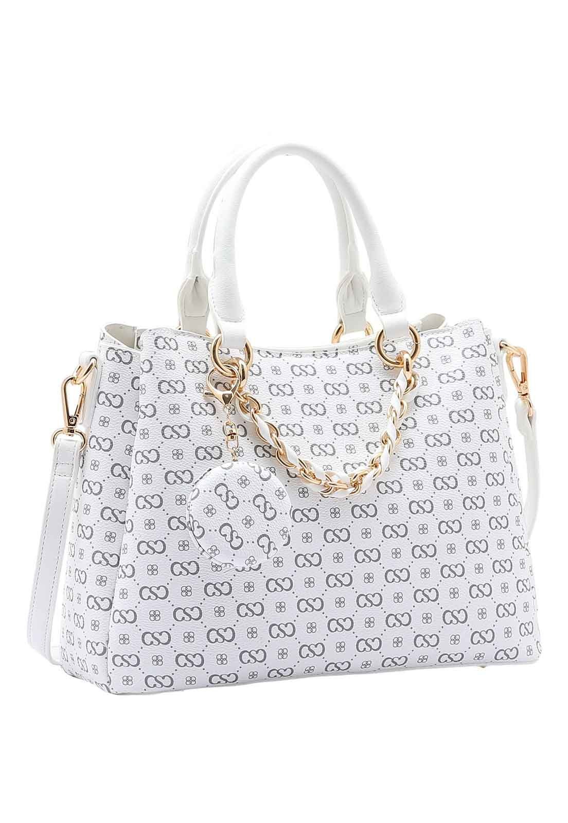 Bolsa Feminina Chenson Original Elegance Luxo Mão 3485083 Off White 1