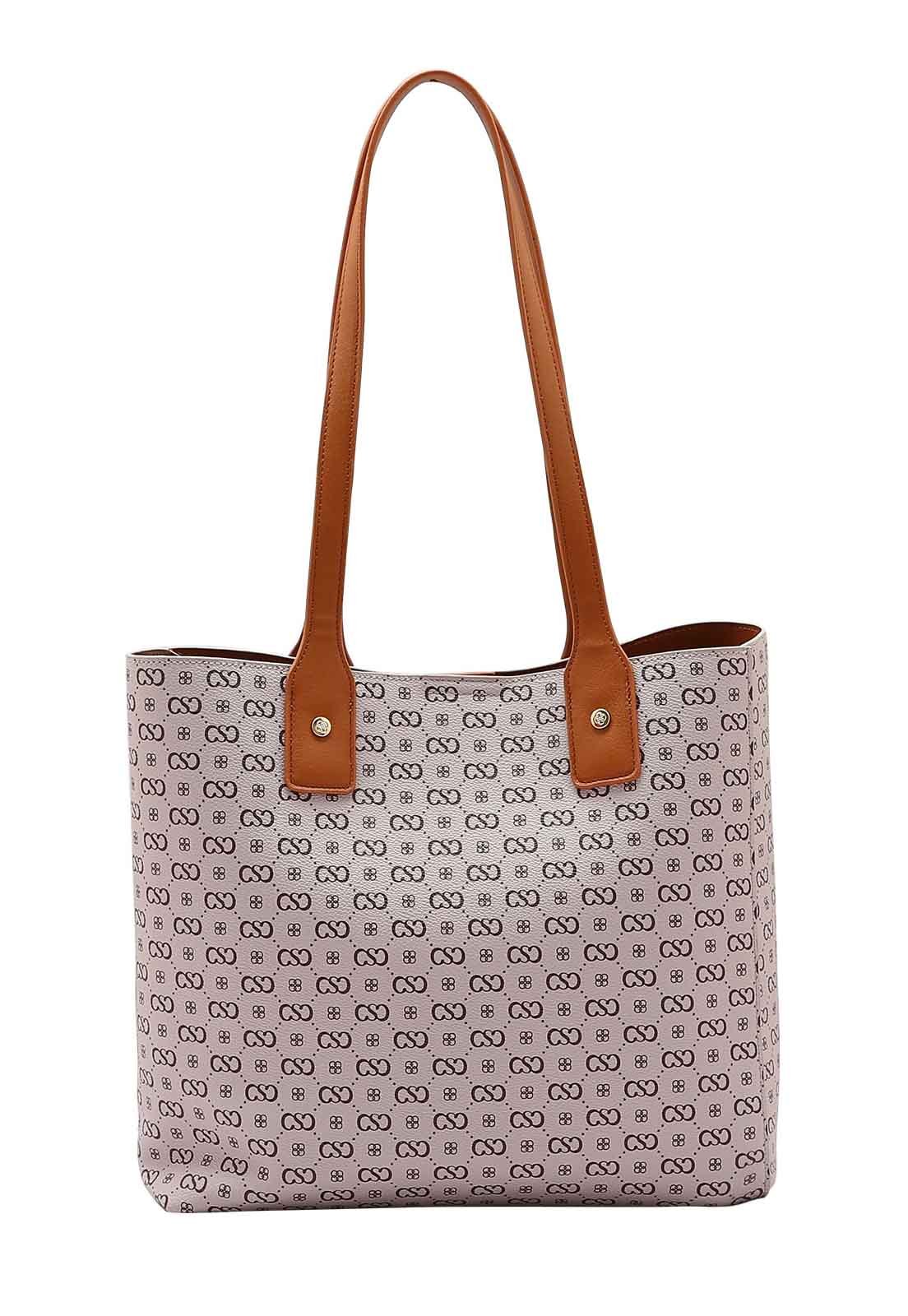 Bolsa Feminina Chenson Original Elegance Luxo Kit 3 peças 3485081 Bege 6