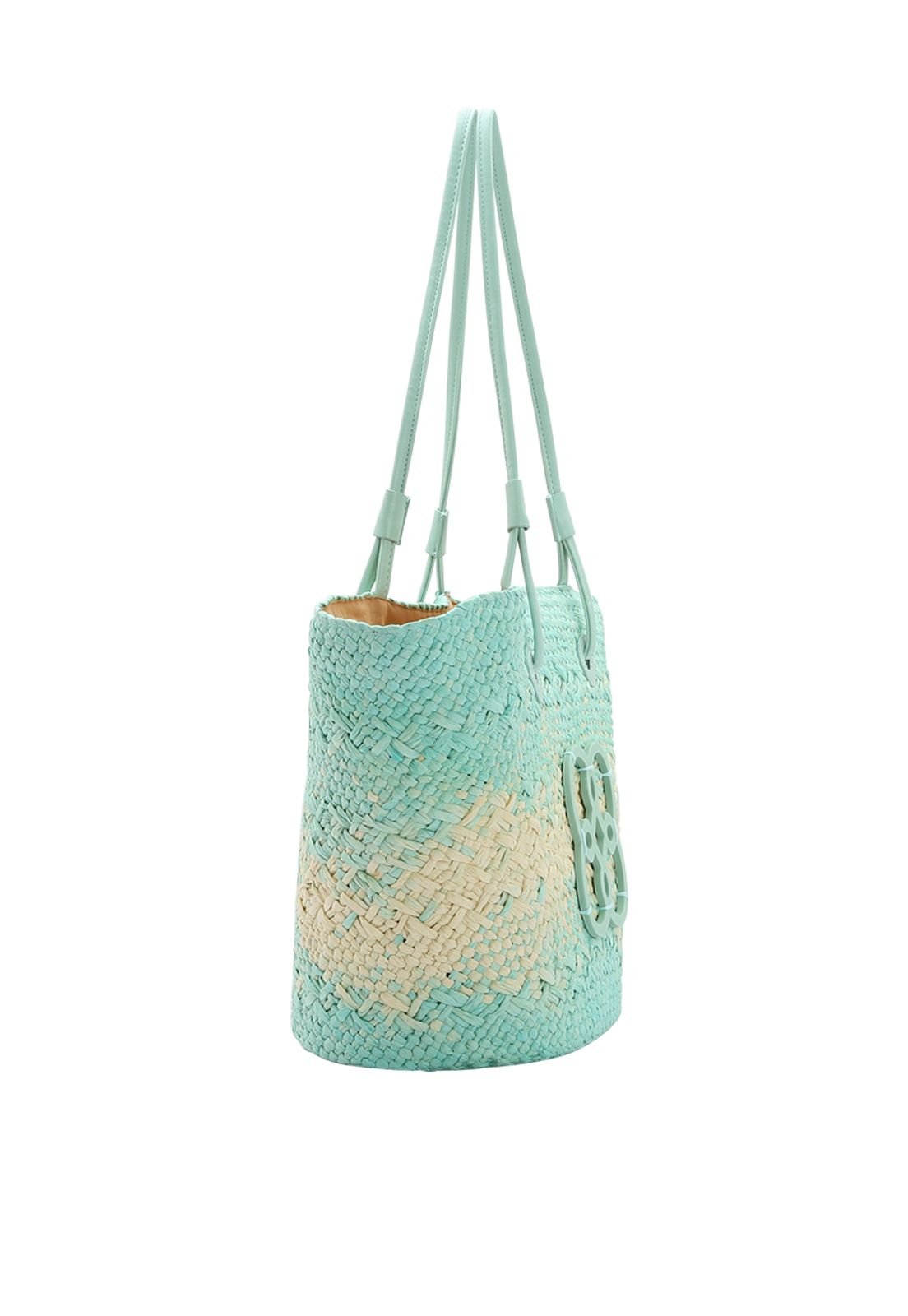 Bolsa Feminina Palha Ombro 3184577 Azul Claro 2