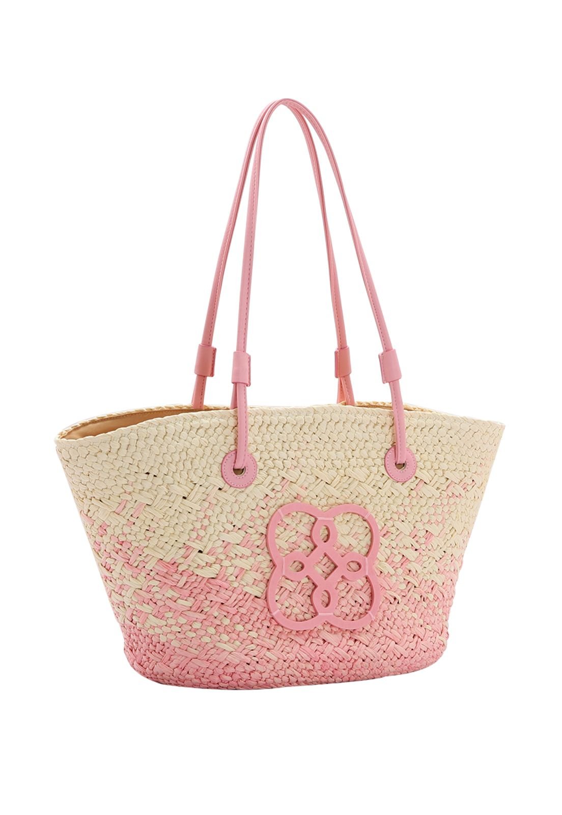 Bolsa Feminina Palha Ombro 3184577 Rosa 1